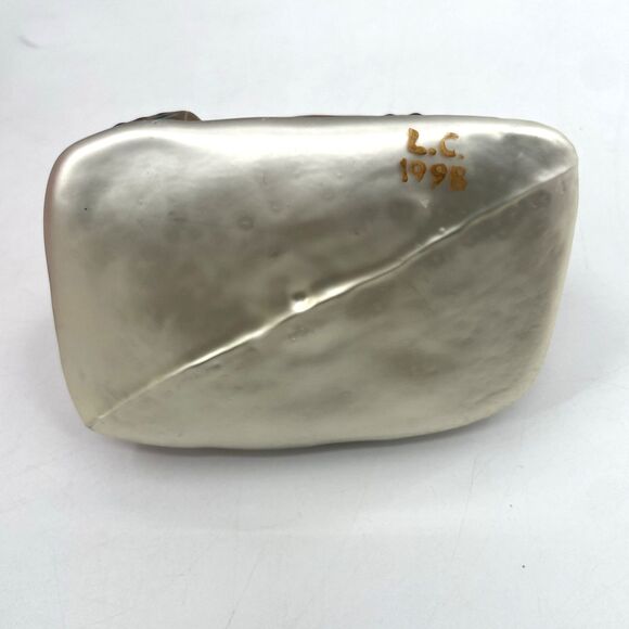 Landmark Creations Taos Pueblo Glass Ornament New Mexico Hand Painted 1998 VTG - Picture 7 of 11